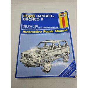 Haynes Ford Ranger & Bronco II 1983 Thru 1990 Service & Repair Manual 1026